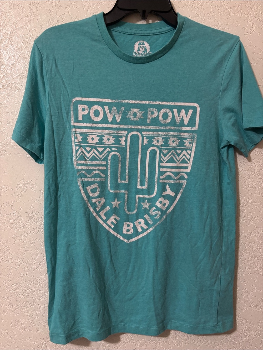 POW POW Turquoise Graphic Cactus Tee